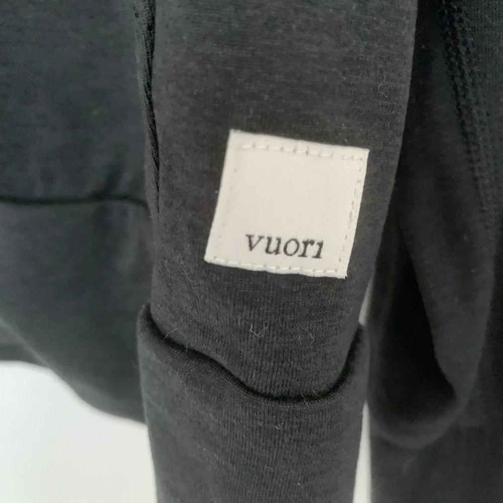 Vuori Halo Performance Full Zip Hoodie | Black | Size Large | DreamKnit™ - Picture 2 of 12